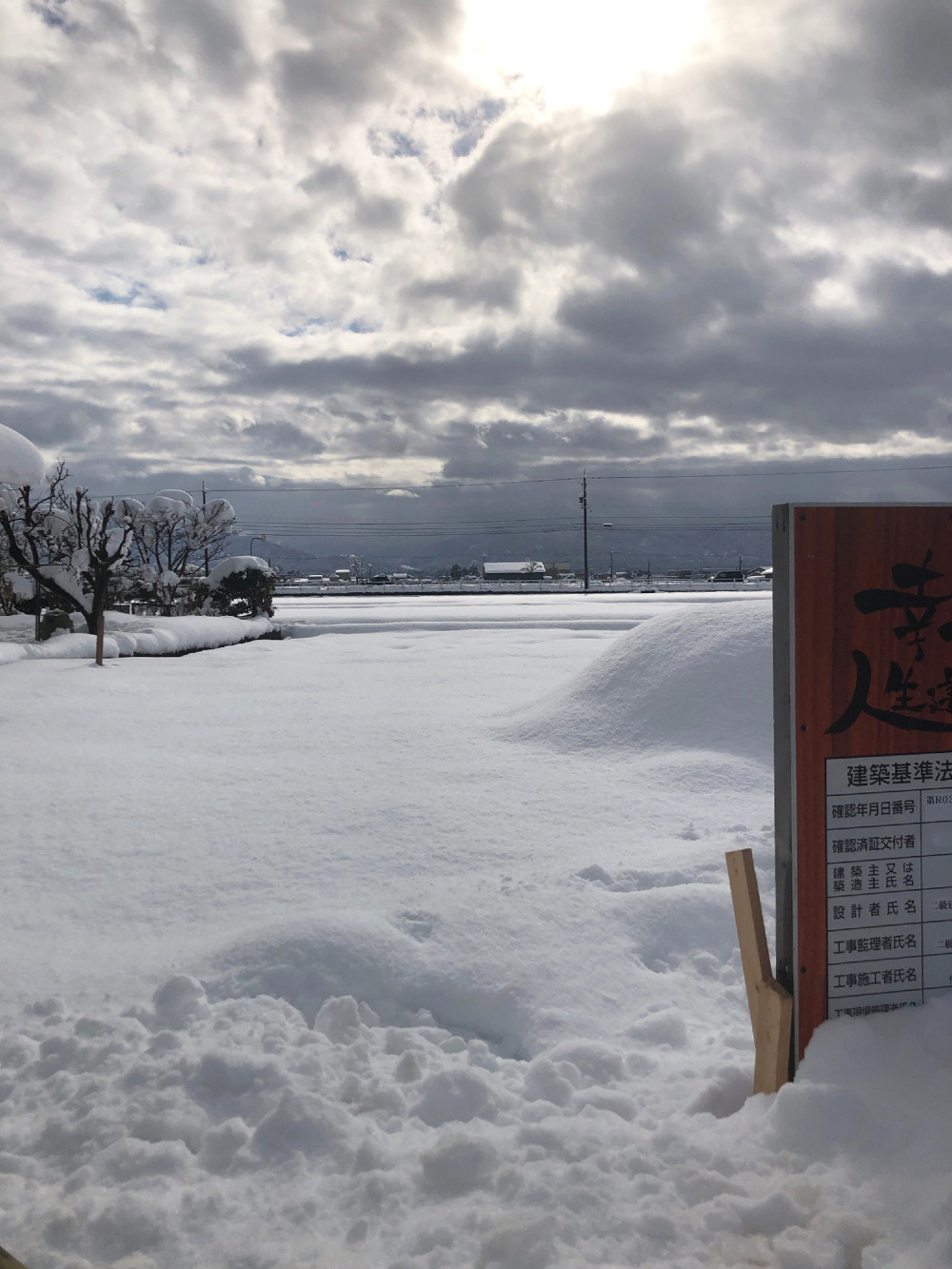 富山の雪