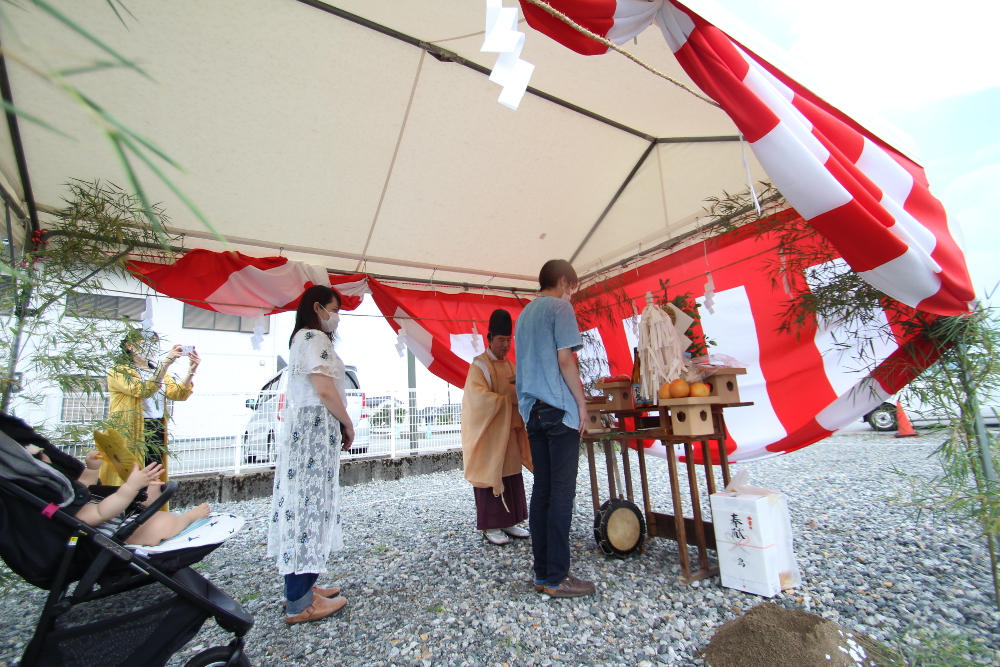 地鎮祭の様子