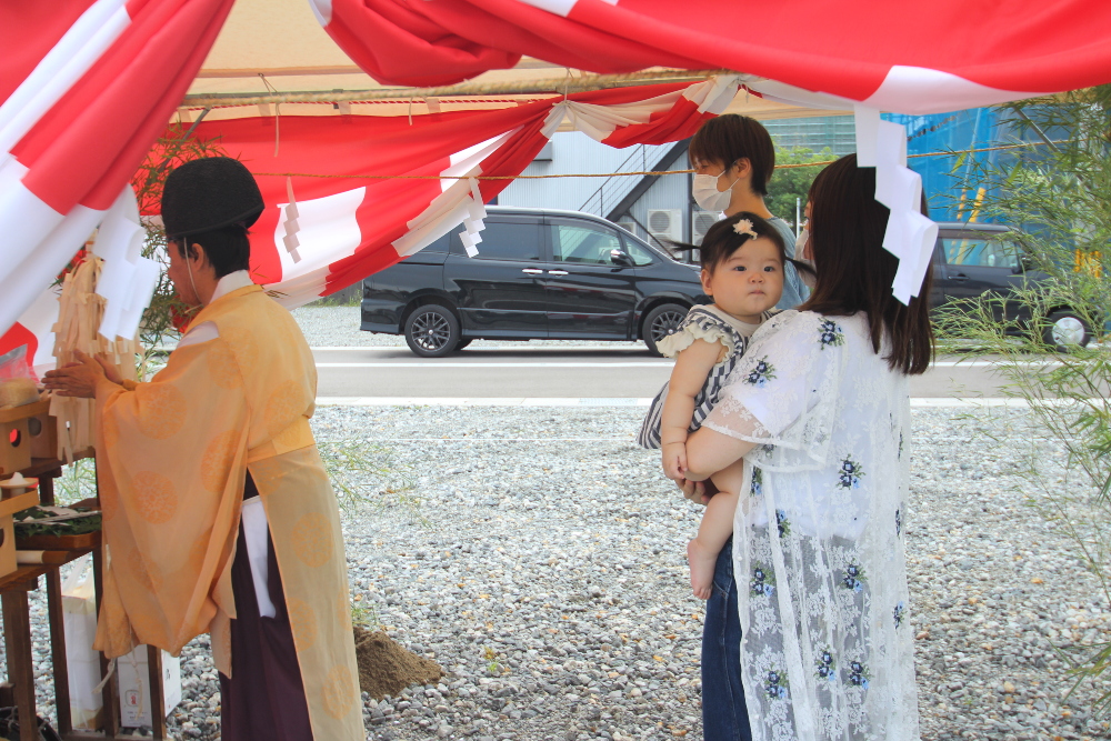 地鎮祭の様子