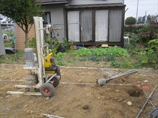 地縄はり～地盤調査