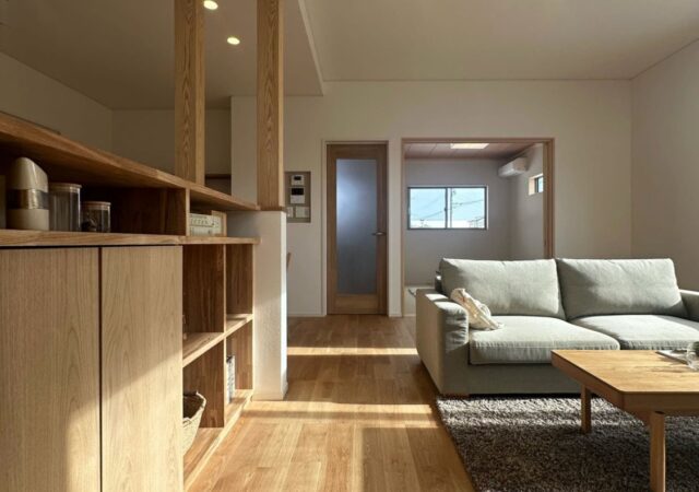 効率的な家事動線と収納スペースで、ゆったりとした時間を過ごせる家